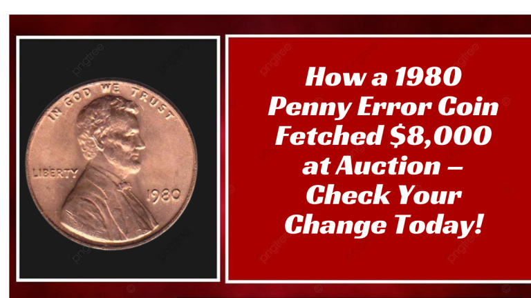 How a 1980 Penny Error Coin Fetched $8,000 at Auction – Check Your Change Today!