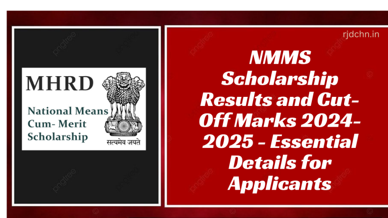 NMMS Scholarship Results and Cut-Off Marks 2024-2025 - Essential Details for Applicants