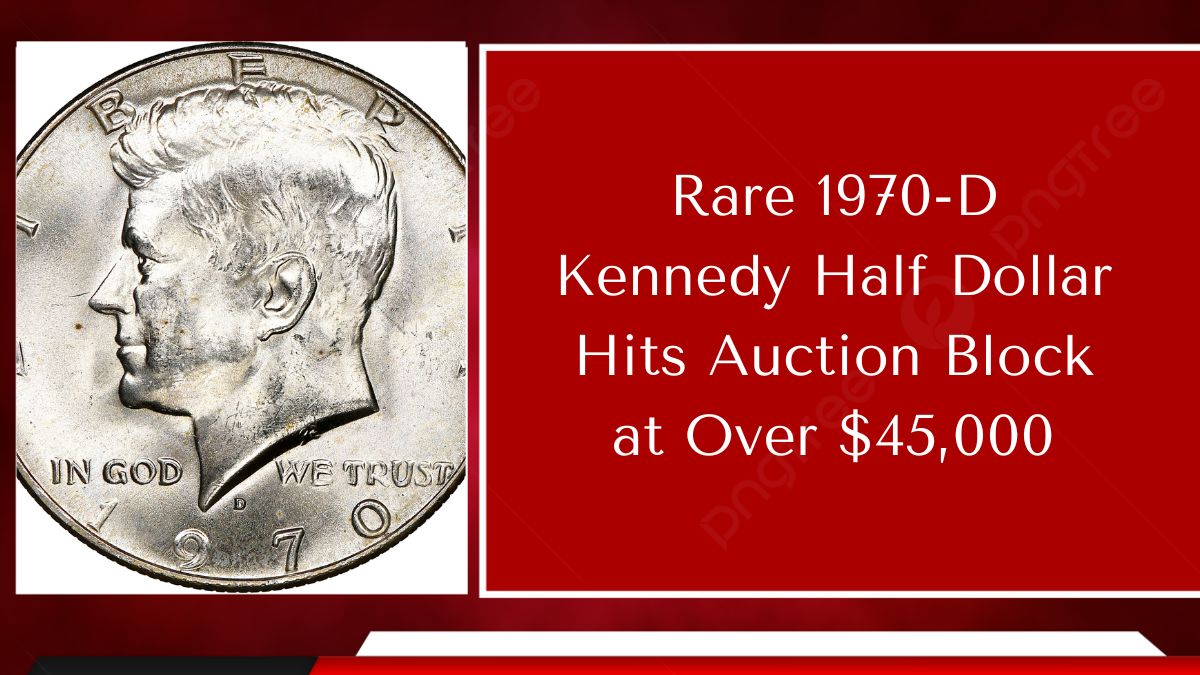 Rare 1970-D Kennedy Half Dollar Hits Auction Block at Over $45,000