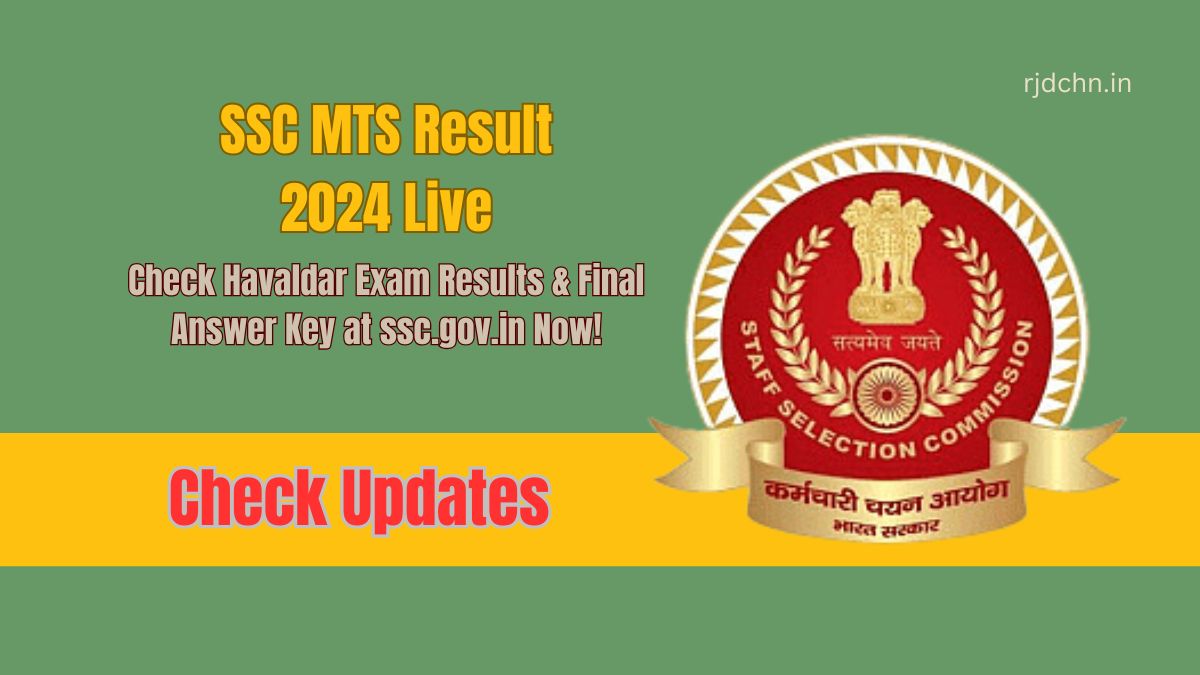 SSC MTS Result 2024 Live: Check Havaldar Exam Results & Final Answer Key at ssc.gov.in Now!